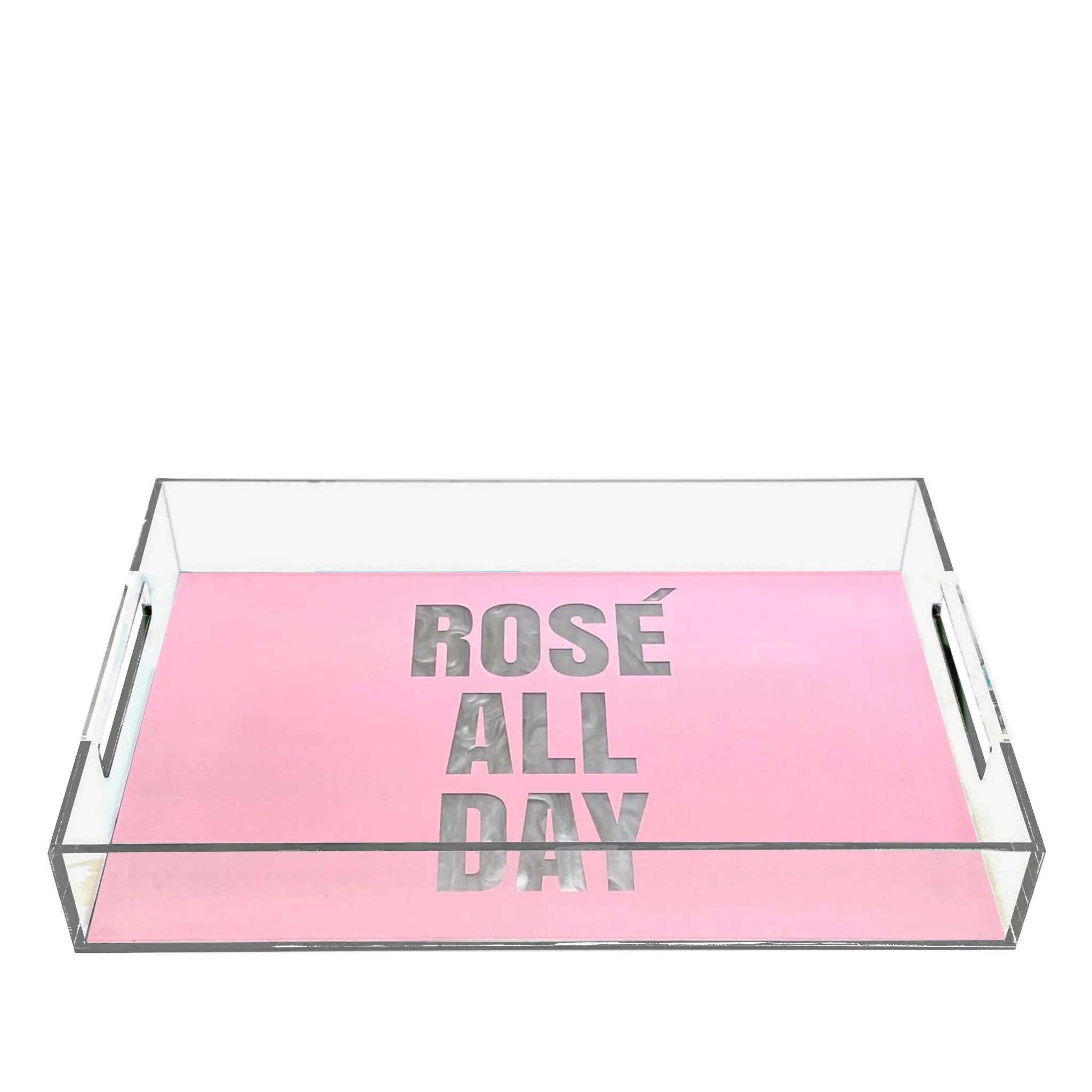 Acrylic Rosé All Day Tray