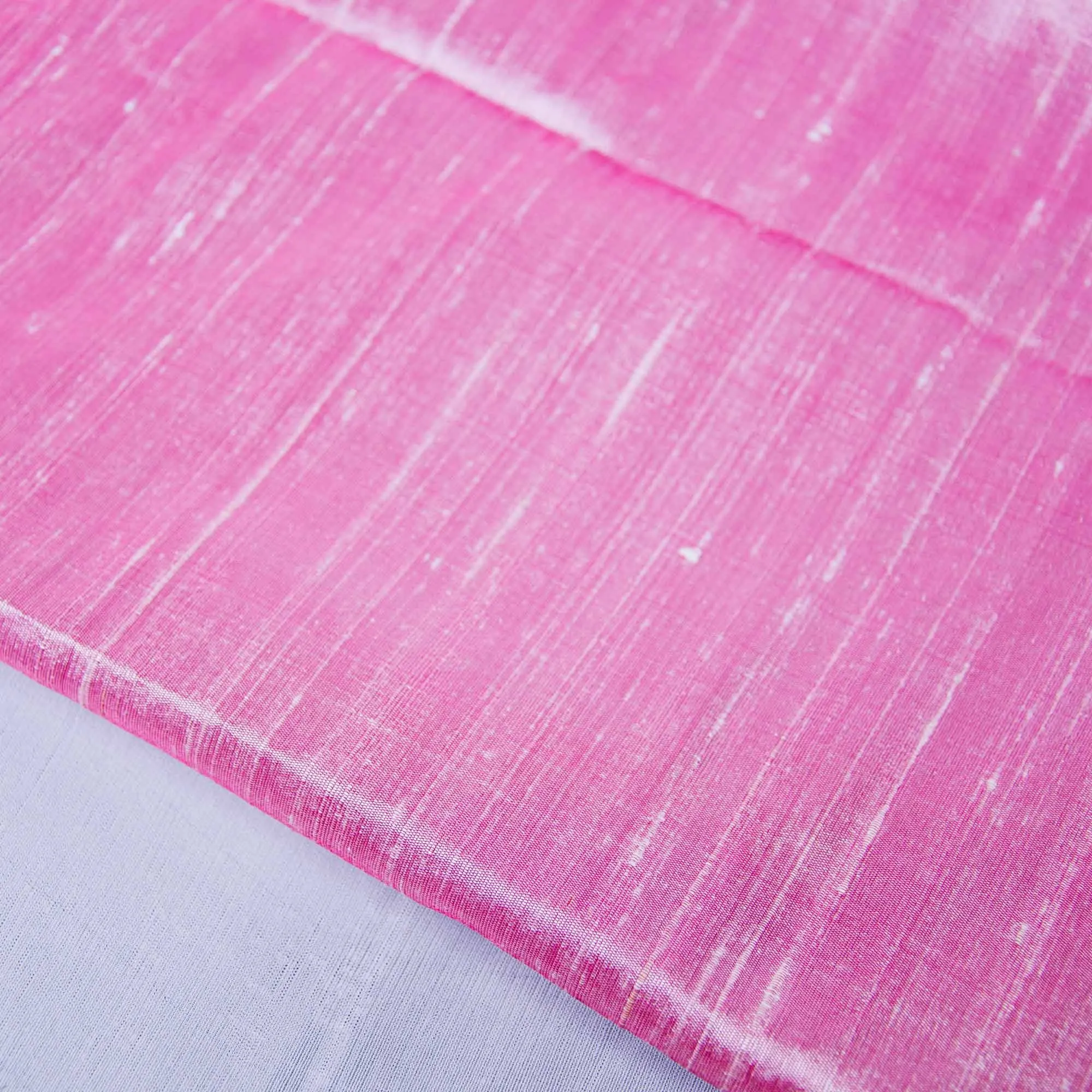 Baby Pink Dupioni - Pure Raw Silk Fabric