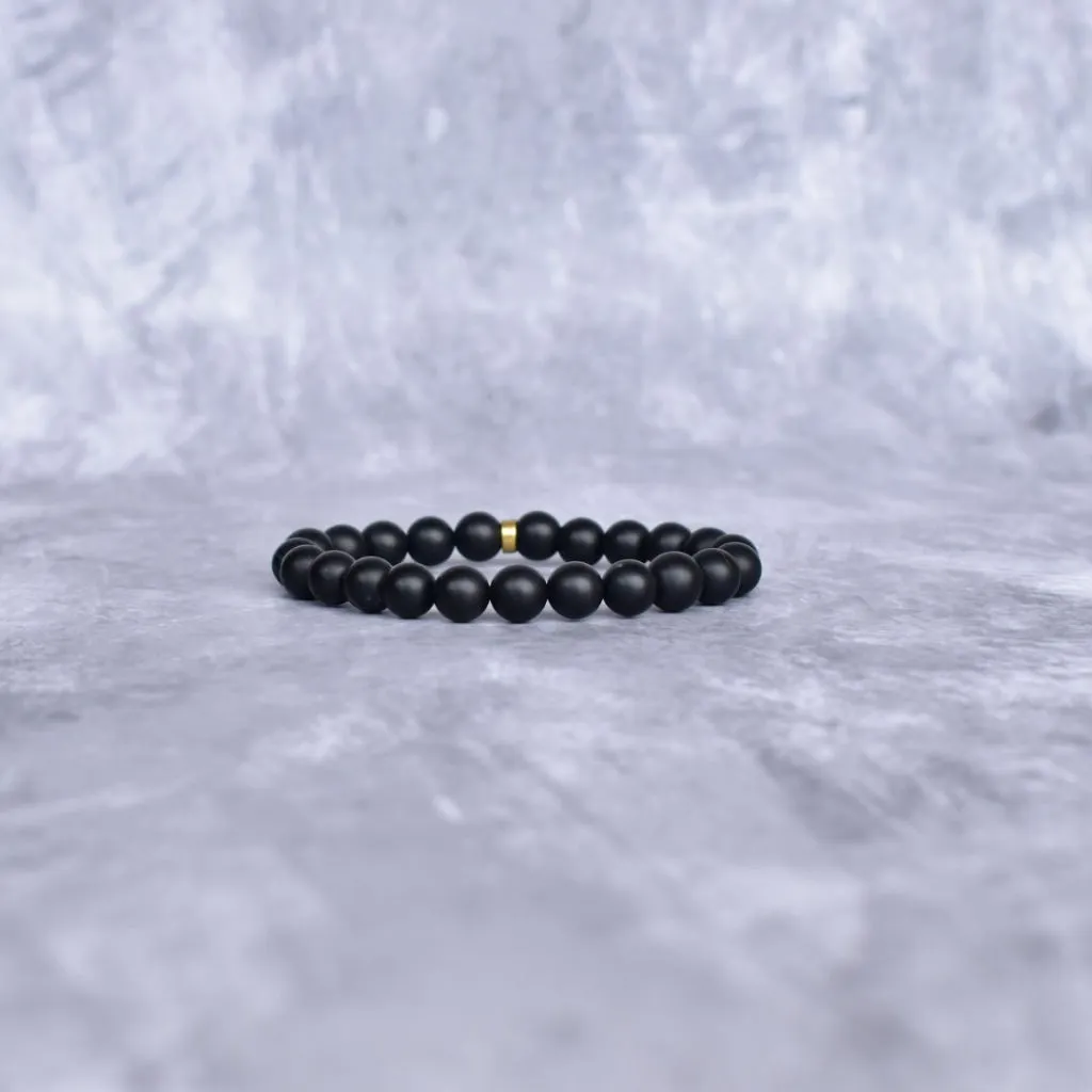 Basic - Matte Black Onyx Bracelet