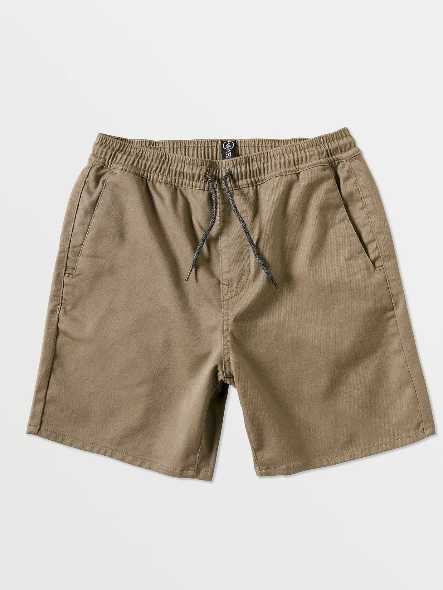 Big Boys Frickin Elastic Waist Shorts - Khaki