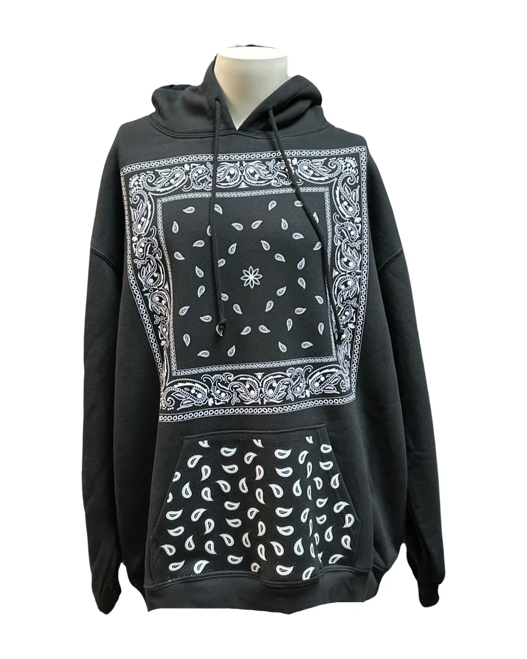 Black Bandana Hoodie