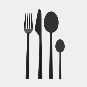 Black Matte 5-Piece Place Setting