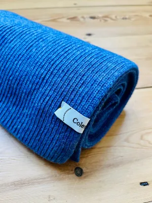 Cashmere Scarf / Blue Rib