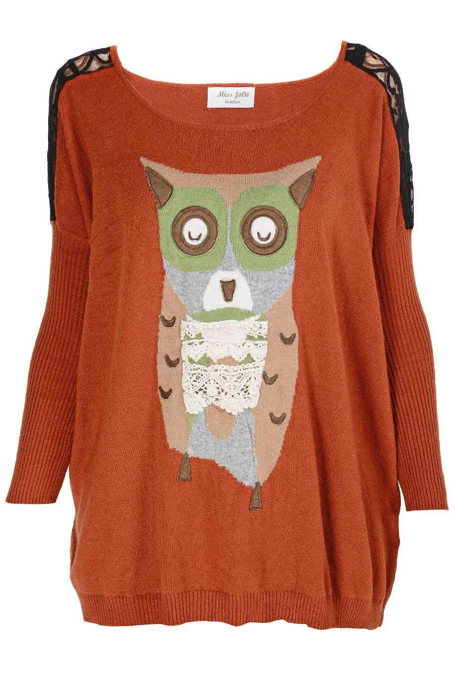 CUTE FOX Orange Long Sleeved Sweater