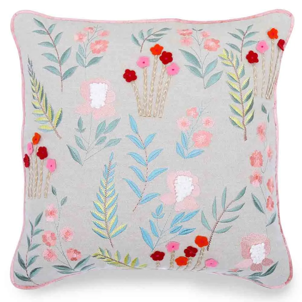 Delicate Botanical cushion cover, Pack of 1