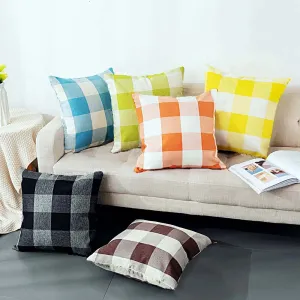 Digital Printed Cotton Cushions-Check Box