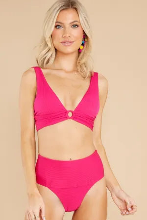 Eco Chic Repreve® Fisher Bougainvillea Bikini Top