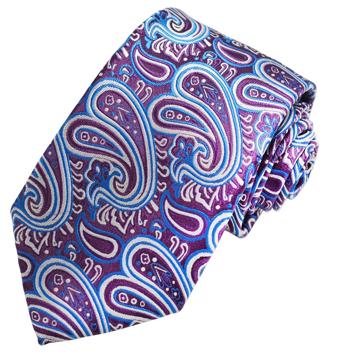 Extraordinary Deep Purple Paisley Design Tie