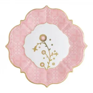 Floral Embroidery Lunch Plates