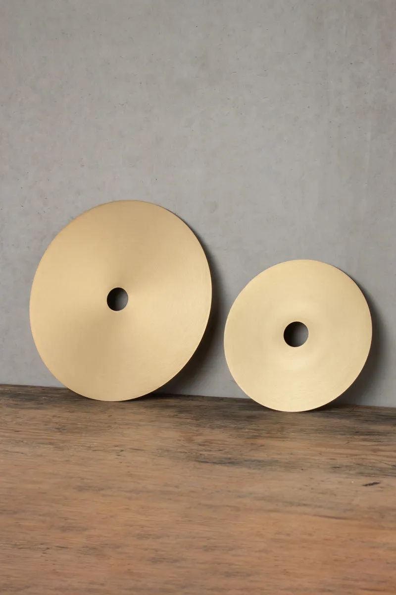 Glass Ball Brass Disc Pendant Light