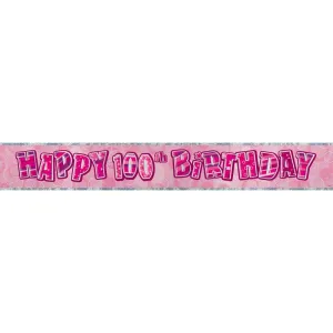 Glitzy Pink - Banner - 100