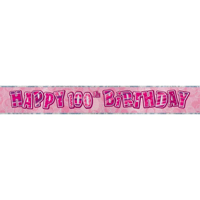 Glitzy Pink - Banner - 100