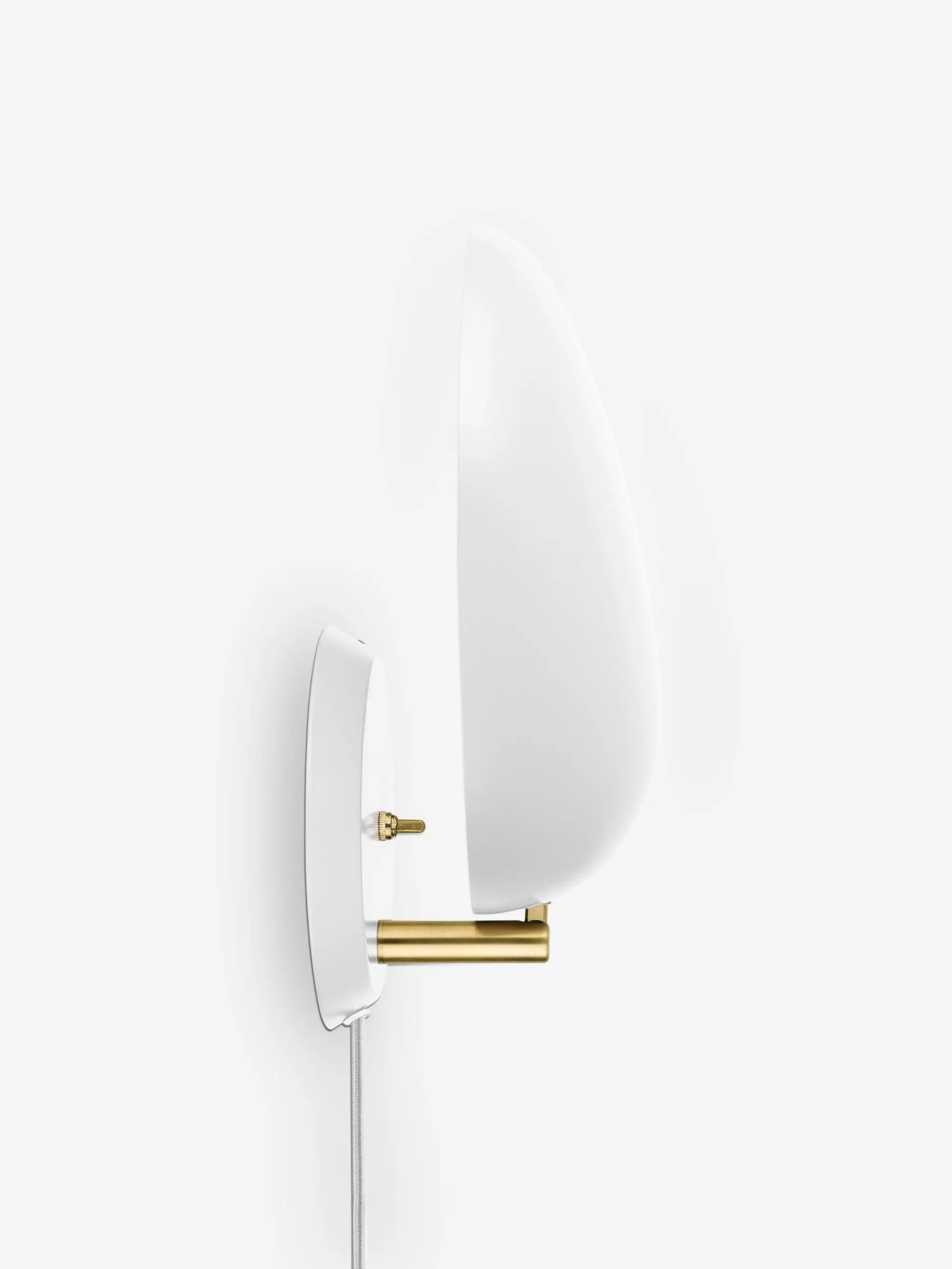 Grossman White Cobra Wall Light by Gubi