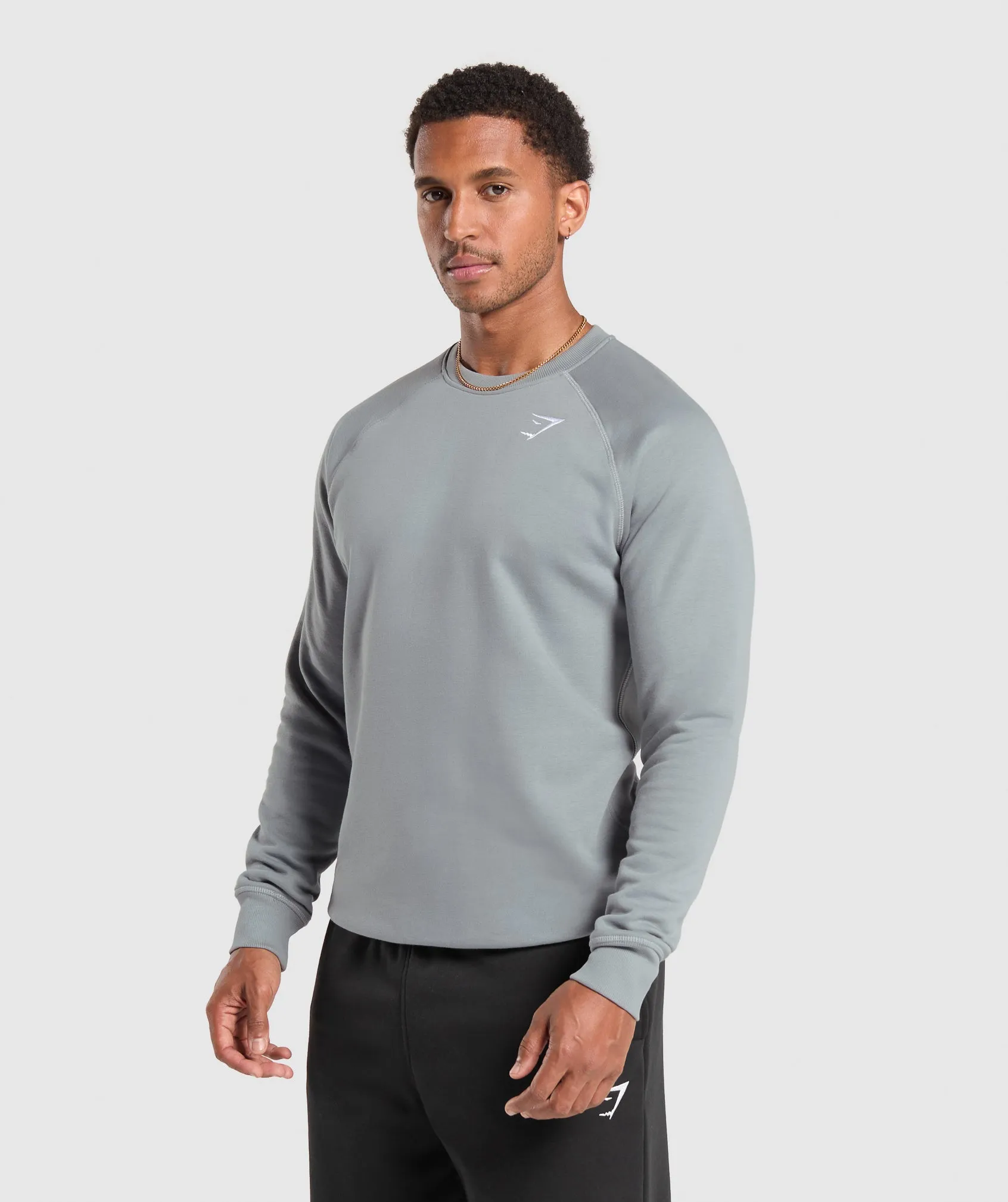 Gymshark Crest Crew - Denim Grey