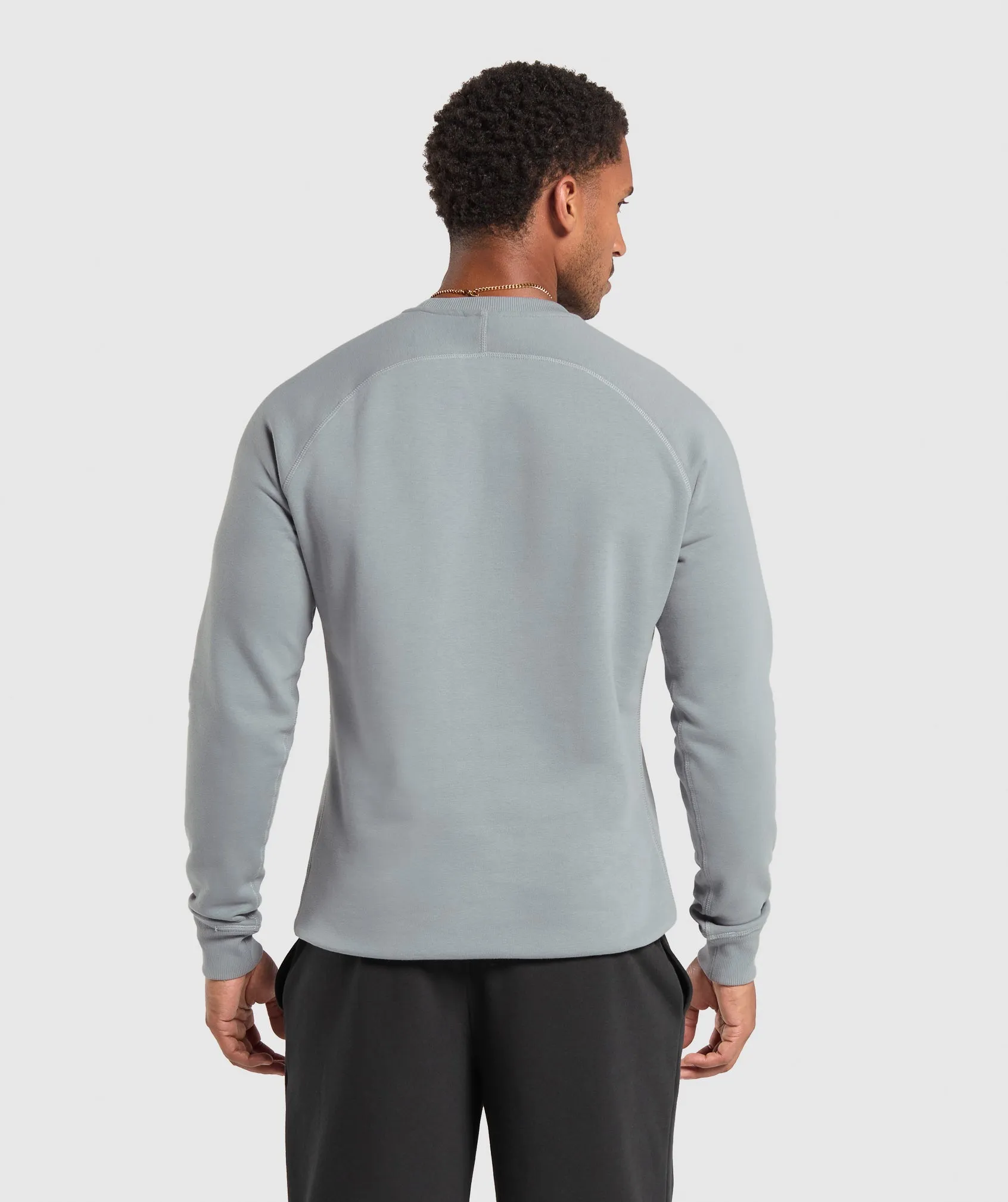 Gymshark Crest Crew - Denim Grey