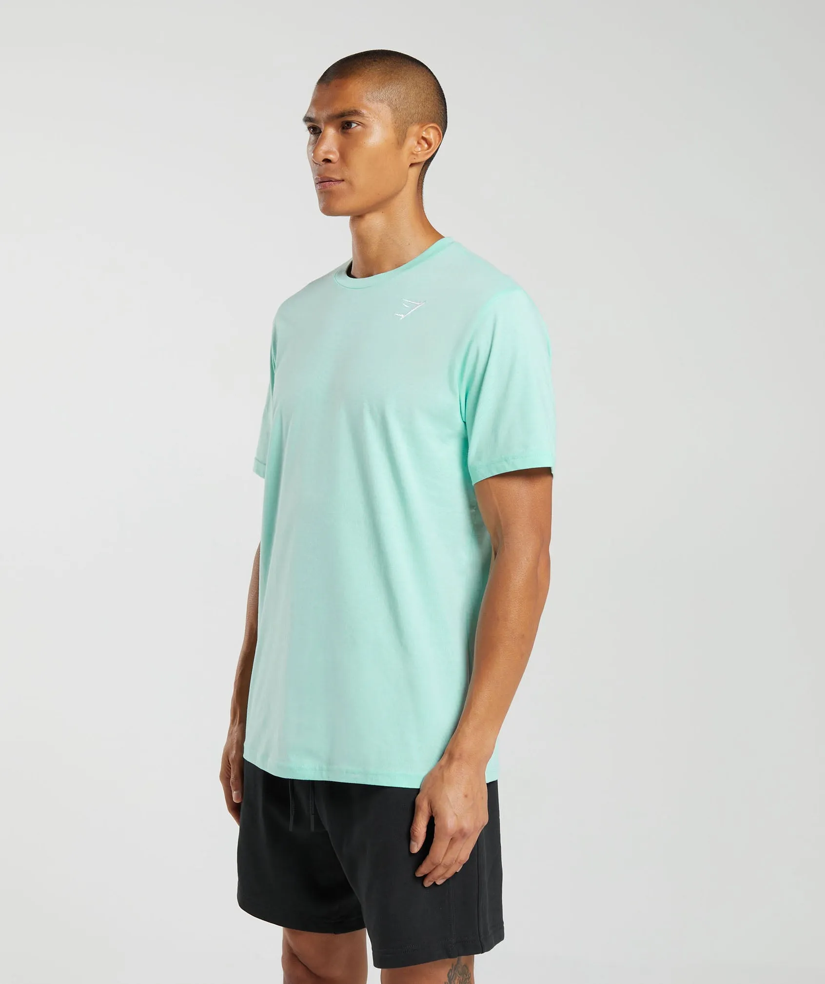 Gymshark Crest T-Shirt - Serene Blue