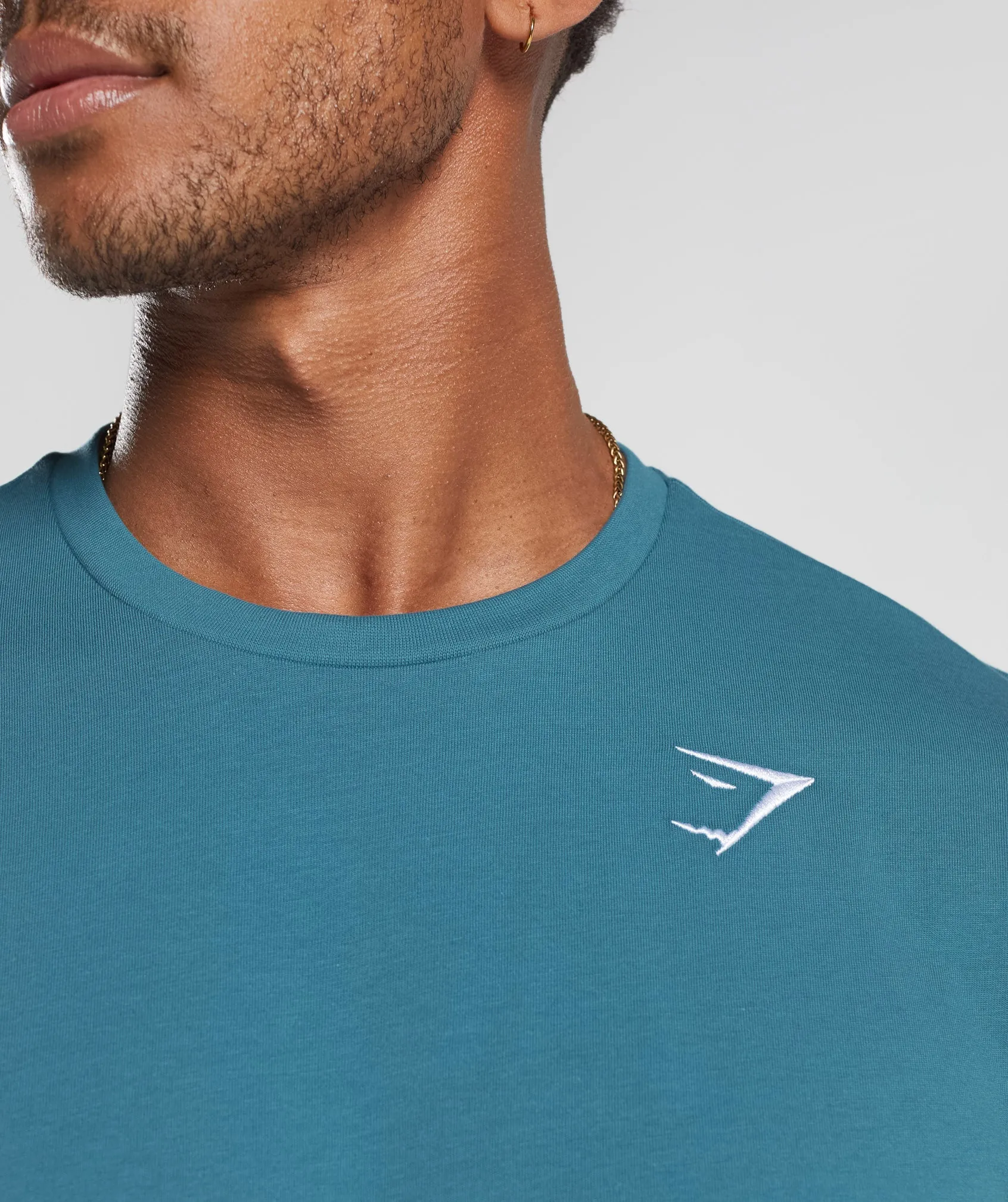 Gymshark Crest T-Shirt - Terrace Blue