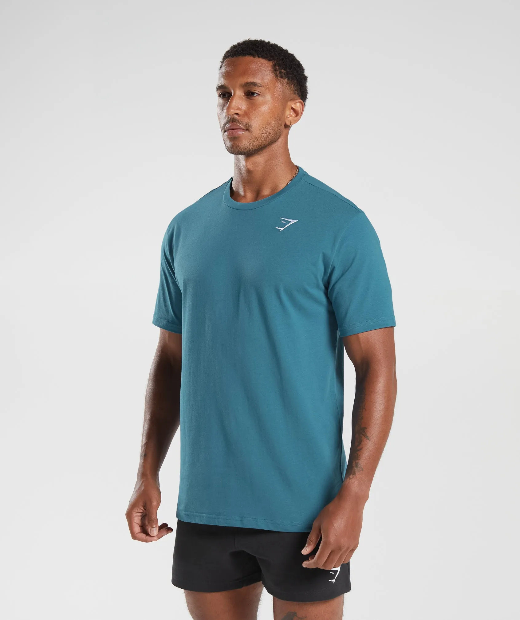 Gymshark Crest T-Shirt - Terrace Blue