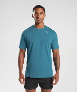 Gymshark Crest T-Shirt - Terrace Blue