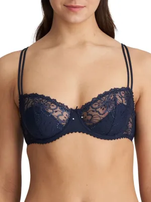 Jane Half Padded Balcony Bra - Velvet Blue