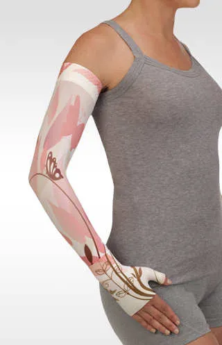 Juzo Soft Arm Sleeve w/Silicone Band (BUTTERFLY GARDEN PINK)