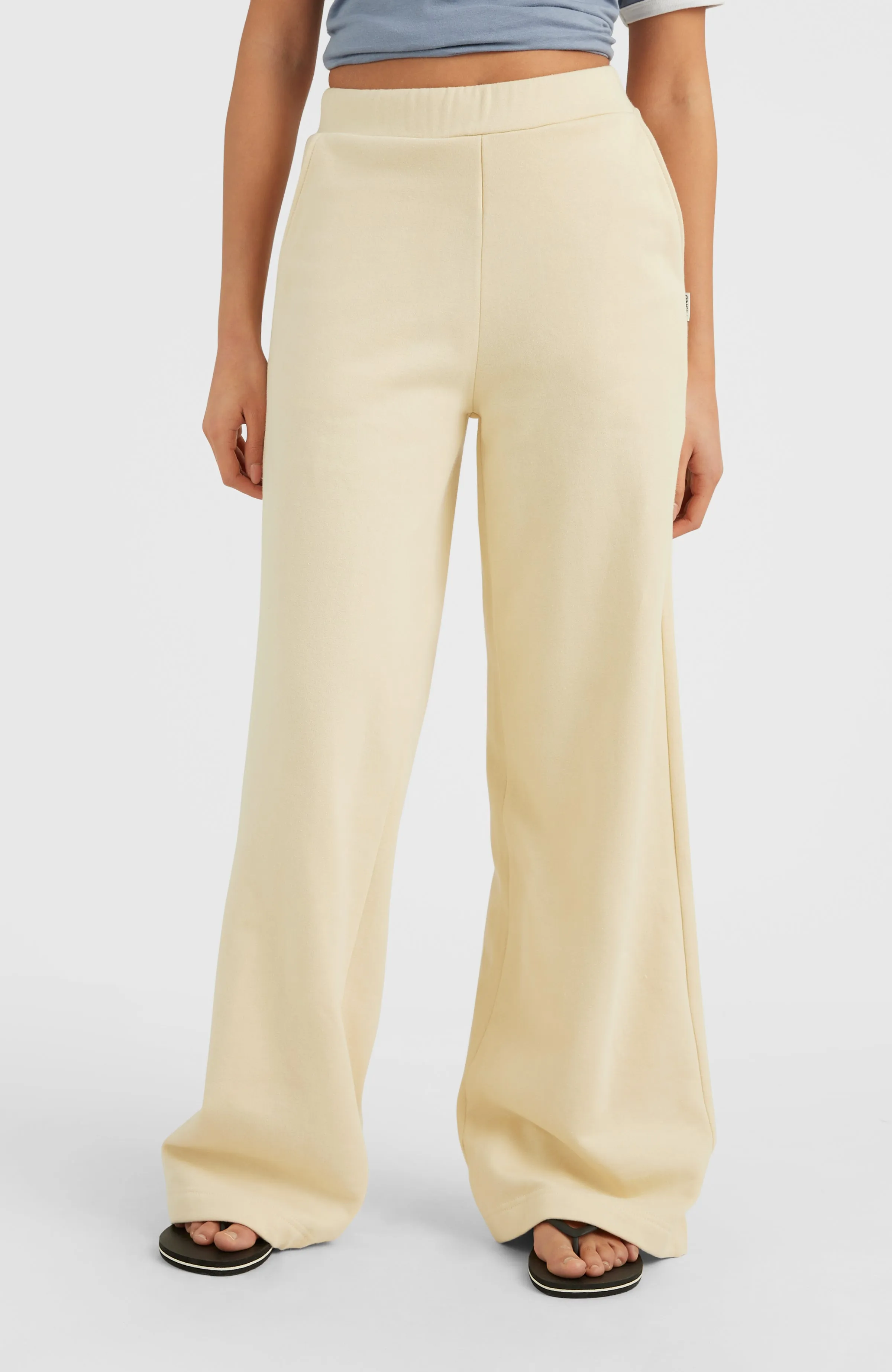 Lulu Wide Leg High-Waist Sweatpants | Bleached Sand