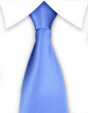 Men's Light Blue Zipper Tie