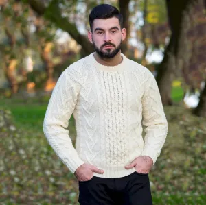 Men's Traditional Irish Aran Sweater