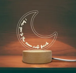 Moon- Custom LED Night Light