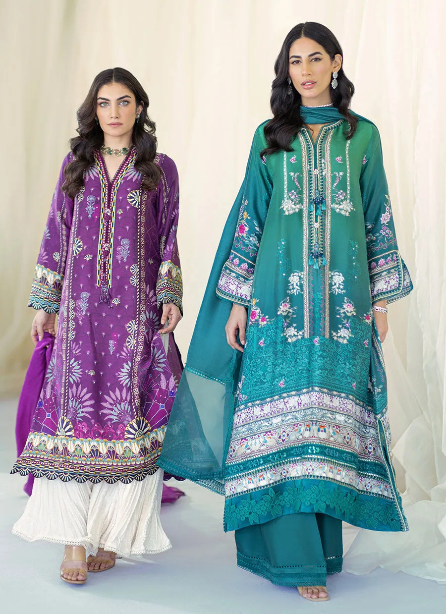 Myrtle Plum Shirt and Dupatta