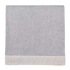 Naggu Cashmere Blanket [Light grey melange & Natural]