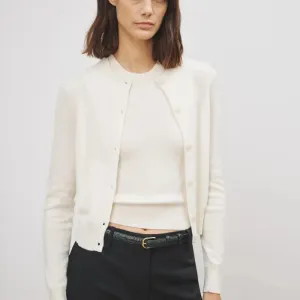 Nili Lotan - March Cardigan Sweater in Ivory