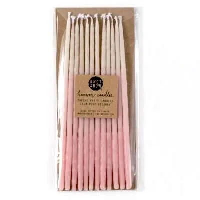 Ombre Pink Candles (12 pack)