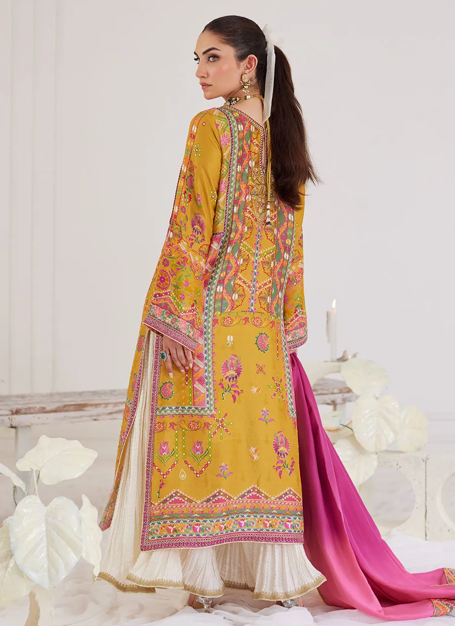 Palmira Mustard Shirt And Dupatta