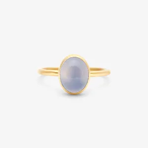 R12001BC | Blue Chalcedony Glacé Ring