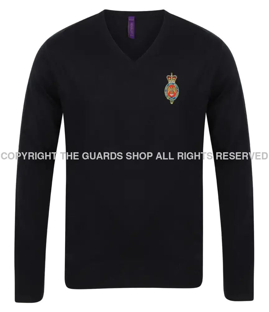 The Blues and Royals Lightweight V Neck Sweater