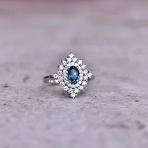 Tiny Wonders - Blue Topaz Ring