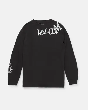 Toddler Boys Contort Long Sleeve Tee - Black