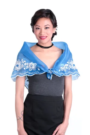 WA11 - Classic Alampay Blue - Filipiniana