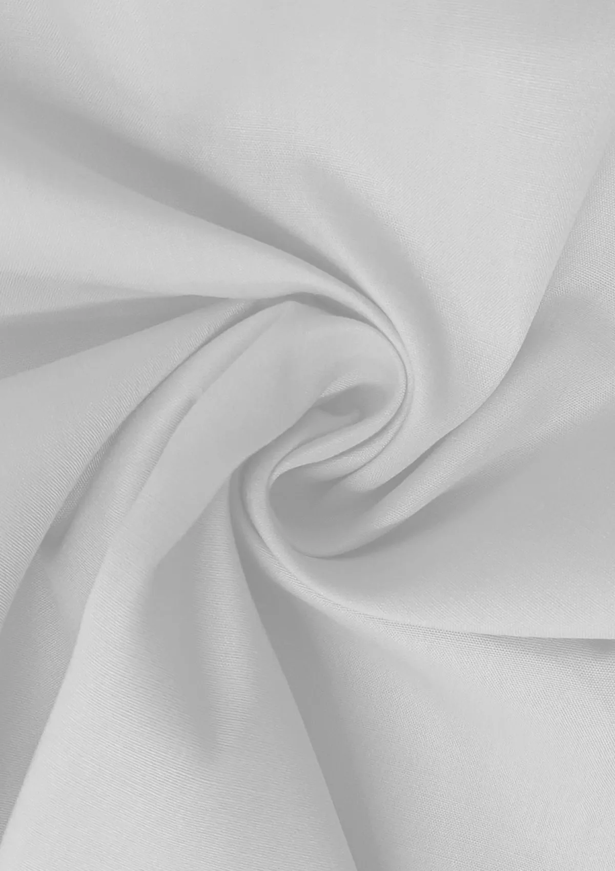 White PolyCotton Fabric 65/35 Blended Dyed Premium Fabric 45" (112cm) Wide for Craft, Dressmaking, Face Masks & NHS Uniforms