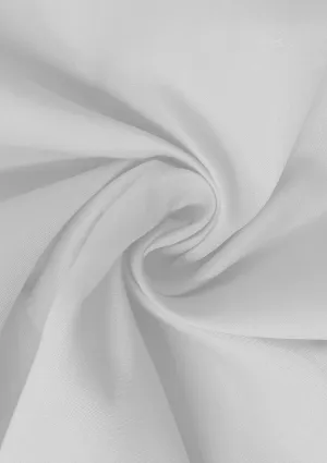 White PolyCotton Fabric 65/35 Blended Dyed Premium Fabric 45" (112cm) Wide for Craft, Dressmaking, Face Masks & NHS Uniforms